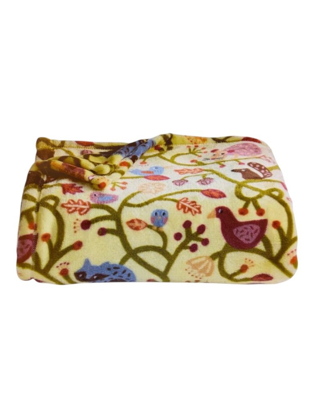 The Big One Fall Harvest Fall Critters Oversized Supersoft Plush Throw 60" X 72"